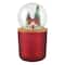 Red Snow Globe Lid Scented Pillar Candle by Ashland®